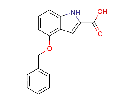 Molecular Structure of 39731-09-4 (4-BENZYLOXYINDOLE-2-CARBOXYLIC ACID)