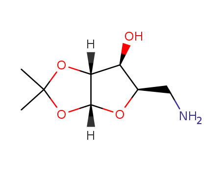 Molecular Structure of 4613-58-5 (5-amino-5-deoxy-1,2-O-(1-methylethylidene)pentofuranose)