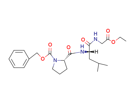 Glycine,N-[N-[1-[(phenylmethoxy)carbonyl]-L-prolyl]-L-leucyl]-, ethyl ester (9CI)