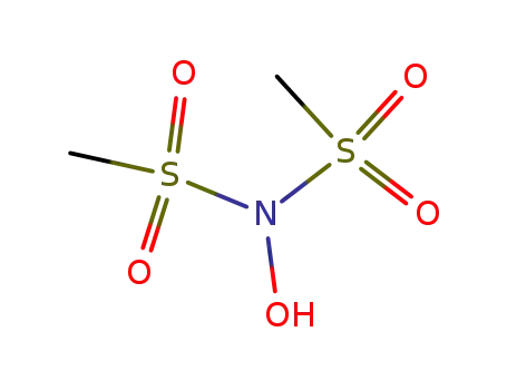 Molecular Structure of 96088-55-0 (N,N-bis(methylsulfonyl)hydroxylamine)