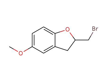 Molecular Structure of 19997-52-5 (2-(bromomethyl)-2,3-dihydro-5-methoxybenzofuran)