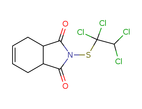 1H-Isoindole-1,3(2H)-dione,3a,4,7,7a-tetrahydro-2-[(1,1,2,2-tetrachloroethyl)thio]-, (3aR,7aS)-rel-