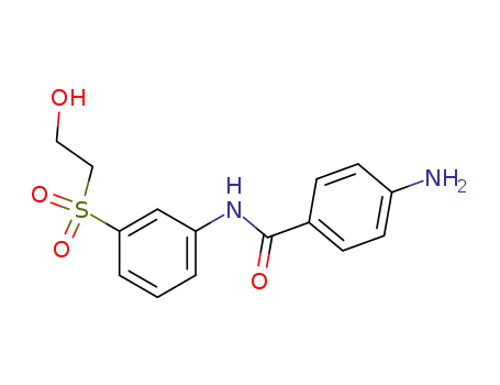 Molecular Structure of 20241-68-3 (4-Amino-N-(3-(2-hydroxyethyl)sulfonylphenyl)benzamide)