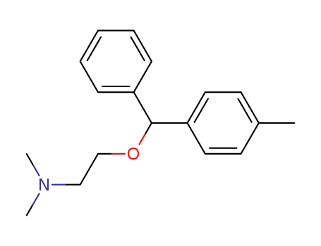 Molecular Structure of 19804-27-4 (2-[(p-methyl-alpha-phenylbenzyl)oxy]ethyl(dimethyl)amine)