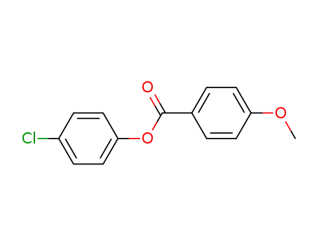 Molecular Structure of 29558-84-7 (Benzoic acid, 4-methoxy-, 4-chlorophenyl ester)