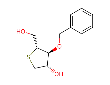 Molecular Structure of 160882-25-7 (3-O-benzyl-1-deoxy-4-thio-D-arabino-furanose)