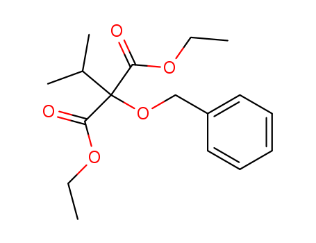 24124-03-6,diethyl isopropylbenzyloxymalonate,Malonicacid, (benzyloxy)isopropyl-, diethyl ester (7CI,8CI); Propanedioic acid, (1-methylethyl)(phenylmethoxy)-,diethyl ester (9CI); Diethyl isopropylbenzyloxymalonate; NSC 154711