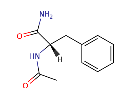 7376-90-1,Z-D-PHE-NH2,Benzenepropanamide,a-(acetylamino)-, (S)-;Hydrocinnamamide, a-acetamido-, L- (8CI); N-Acetyl-L-phenylalaninamide;N-Acetyl-L-phenylalanine amide