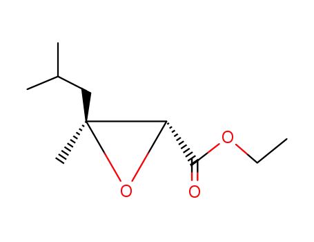 Molecular Structure of 24222-12-6 (ethyl cis-3-methyl-3-isobutyloxirane-2-carboxylate)