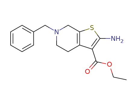 Thieno[2,3-c]pyridine-3-carboxylicacid, 2-amino-4,5,6,7-tetrahydro-6-(phenylmethyl)-, ethyl ester
