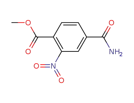 Molecular Structure of 20132-75-6 (methyl 4-(aminocarbonyl)-2-nitrobenzoate)