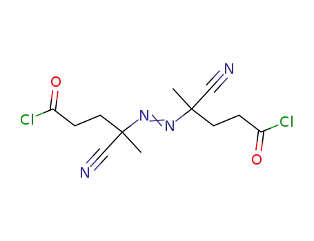 Molecular Structure of 17170-81-9 (chloride of 4,4'-azo-bis(4-cyanopentanoic) acid chloride)