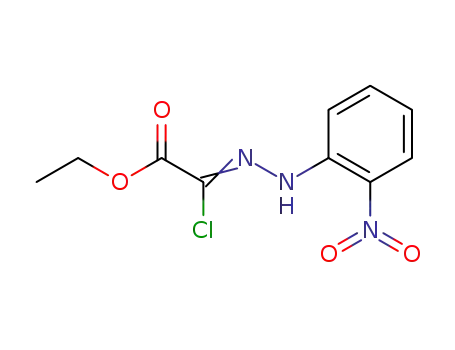 Molecular Structure of 37522-26-2 (Ethyl2-chloro-2-[2-(2-nitrophenyl)hydrazono]acetate)