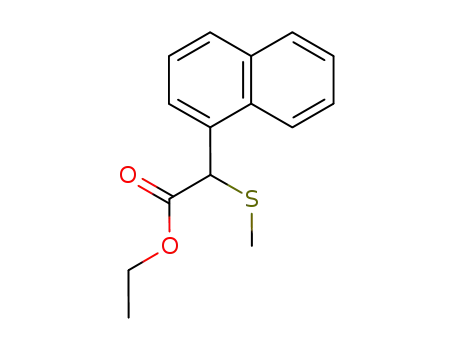 Molecular Structure of 75286-85-0 (ethyl α-methylthio-1-naphthaleneacetate)