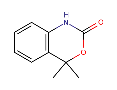 Molecular Structure of 21440-96-0 (4,4-Dimethyl-1H-3,1-benzooxazine-2(4H)-one)