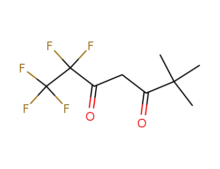 Molecular Structure of 2145-68-8 (1,1,1,2,2-PENTAFLUORO-6,6-DIMETHYL-3,5-HEPTANEDIONE)
