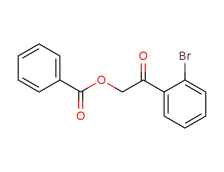 Molecular Structure of 135774-35-5 (α-(benzoyloxy)-o-bromoacetophenone)