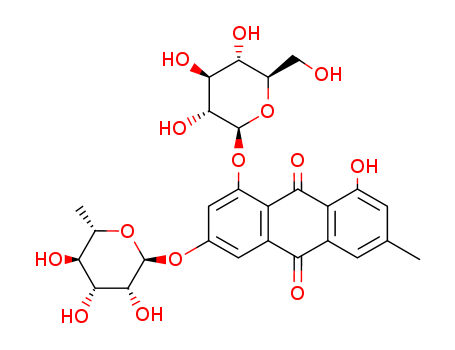 9,10-Anthracenedione,3-[(6-deoxy-a-L-mannopyranosyl)oxy]-1-(b-D-glucopyranosyloxy)-8-hydroxy-6-methyl-(9CI)