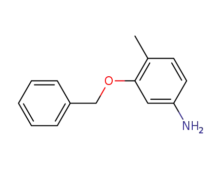 Molecular Structure of 219492-12-3 (3-(BENZYLOXY)-4-METHYLPHENYLAMINE)