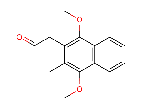 Molecular Structure of 51794-08-2 ((1,4-dimethoxy-3-methylnaphthalen-2-yl)acetaldehyde)