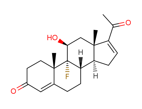(8S,9R,10S,11S,13S,14S)-17-acetyl-9-fluoro-11-hydroxy-10,13-dimethyl-2,6,7,8,11,12,14,15-octahydro-1H-cyclopenta[a]phenanthren-3-one cas  4064-57-7