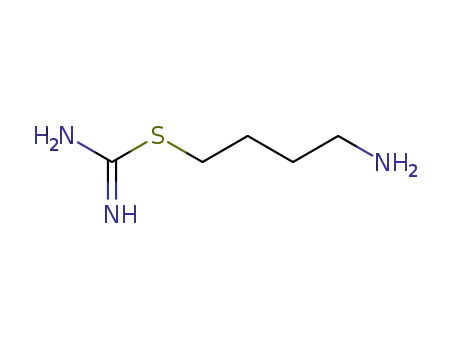 Molecular Structure of 104926-39-8 (S-(4-aminobutyl)isothiourea)