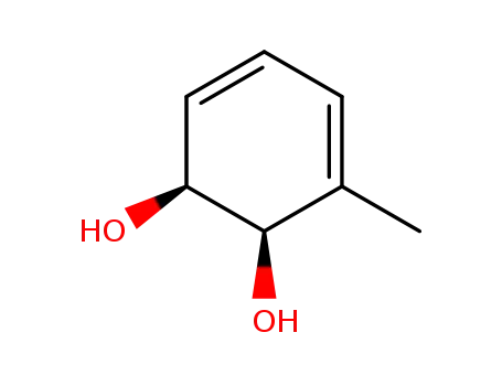 Molecular Structure of 25506-13-2 (CIS-(1S,2R)-3-METHYL-3,5-CYCLOHEXADIENE-1,2- DIOL)