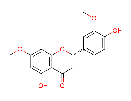 4H-1-Benzopyran-4-one,
2,3-dihydro-5-hydroxy-2-(4-hydroxy-3-methoxyphenyl)-7-methoxy-, (S)-(54352-60-2)