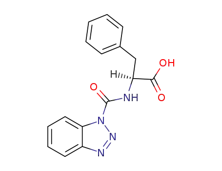 Molecular Structure of 81917-69-3 (N-(1-Benzotriazolylcarbonyl)-L-phenylalanin)
