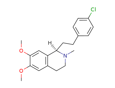 Isoquinoline,1-[2-(4-chlorophenyl)ethyl]-1,2,3,4-tetrahydro-6,7-dimethoxy-2-methyl-(2154-02-1)