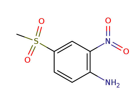 Molecular Structure of 21731-56-6 (4-mesyl-2-nitroaniline)