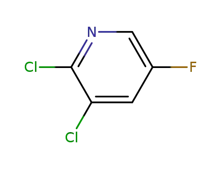 Molecular Structure of 185985-40-4 (2,3-dichloro-5-fluoropyridine)