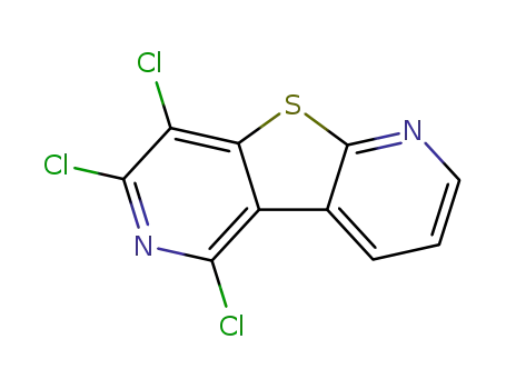 Molecular Structure of 74894-22-7 (1,3,4-trichlorodipyrido<2,3-b;3,4-d>thiophen)