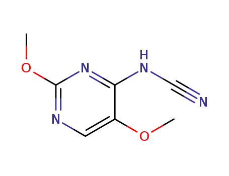 Molecular Structure of 1578237-52-1 (2,5-dimethoxy-4-cyanoaminopyrimidine)