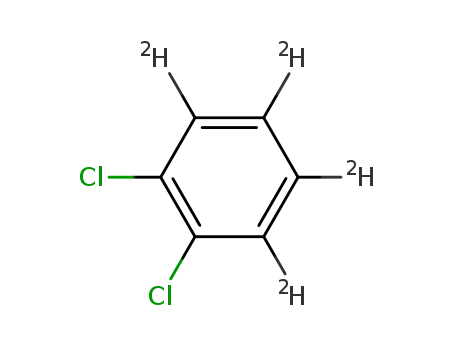 Molecular Structure of 2199-69-1 (1,2-DICHLOROBENZENE-D4)