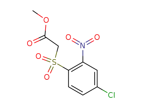 Molecular Structure of 14598-72-2 (Acetic acid, [(4-chloro-2-nitrophenyl)sulfonyl]-, methyl ester)