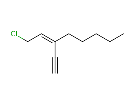 Molecular Structure of 62055-69-0 (2-Octene, 1-chloro-3-ethynyl-)