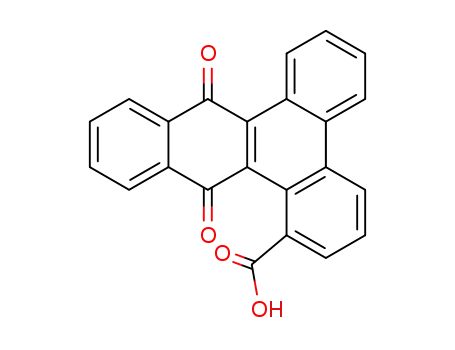 Molecular Structure of 643017-35-0 (9,14-dioxo-9,14-dihydro-benzo[<i>b</i>]triphenylene-1-carboxylic acid)