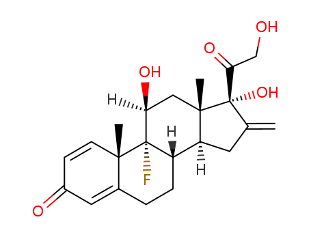 (8S,9R,10S,13S,14S,17R)-9-fluoro-11,17-dihydroxy-17-(2-hydroxyacetyl)-10,13-dimethyl-16-methylidene-7,8,11,12,14,15-hexahydro-6H-cyclopenta[a]phenanthren-3-one