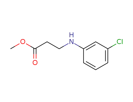 Molecular Structure of 42313-47-3 (methyl N-(3-chlorophenyl)-β-alaninate)