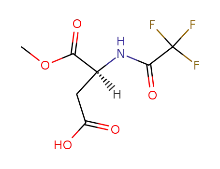 Molecular Structure of 657-19-2 (L-Aspartic acid, N-(trifluoroacetyl)-, 1-methyl ester)