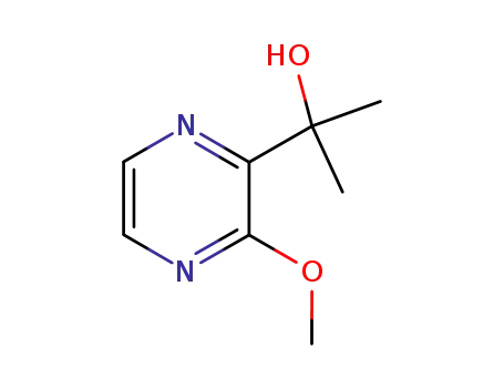 Molecular Structure of 38346-80-4 (2-(1-hydroxy-1-methylethyl)-3-methoxypyrazine)
