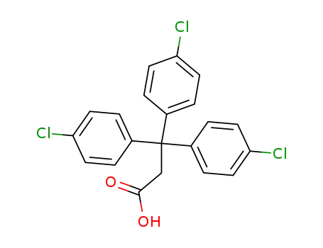 Molecular Structure of 2168-06-1 (3,3,3-Tris(4-chlorophenyl)propionic acid)