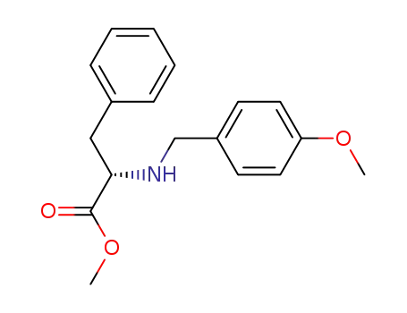 Molecular Structure of 344765-03-3 (2-(4-methoxybenzylamino)-3-phenypropionic acid methyl ester)