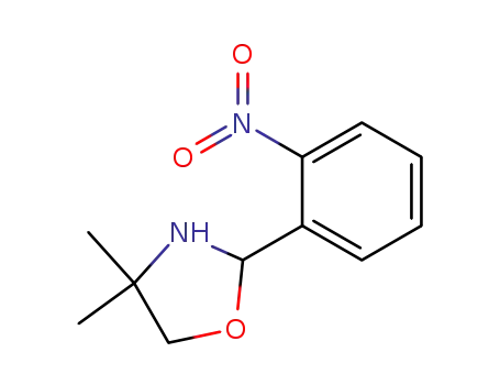 Molecular Structure of 124732-83-8 (2-(o-nitro)phenyl-4,4-dimethyloxazolidine)