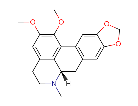 4H-Benzo[de][1,3]benzodioxolo[5,6-g]quinoline,5,6,6a,7-tetrahydro-1,2-dimethoxy-6-methyl-,(6aS)-