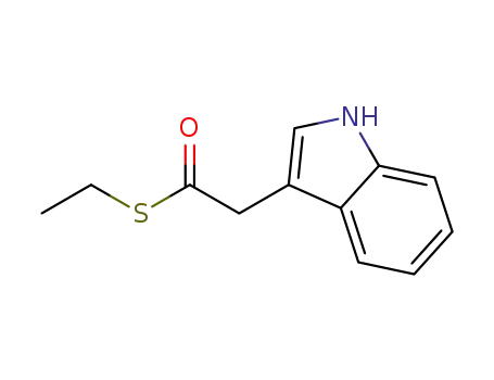 Molecular Structure of 1373432-52-0 (S-ethyl 2-(1H-indol-3-yl)ethanethioate)
