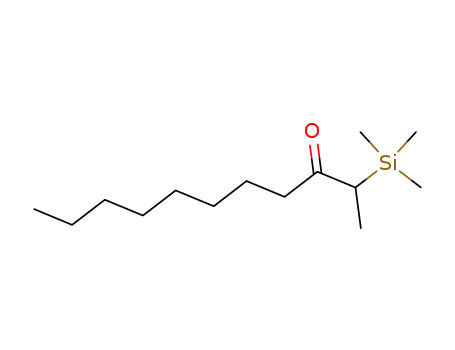 Molecular Structure of 86997-45-7 (3-Undecanone, 2-(trimethylsilyl)-)