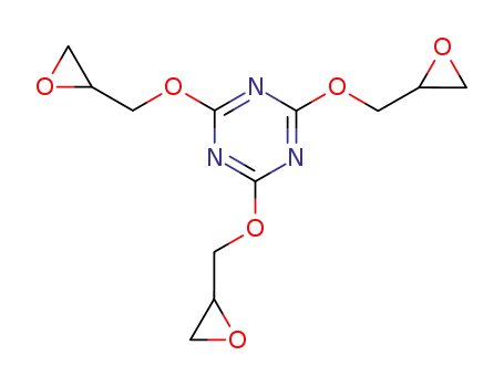 Molecular Structure of 2589-01-7 (2,4,6-tris(oxiranylmethoxy)-1,3,5-triazine)