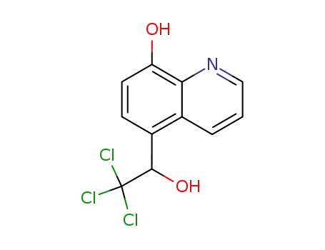 Molecular Structure of 23218-68-0 (5-(2,2,2-trichloro-1-hydroxy-ethyl)-quinolin-8-ol)